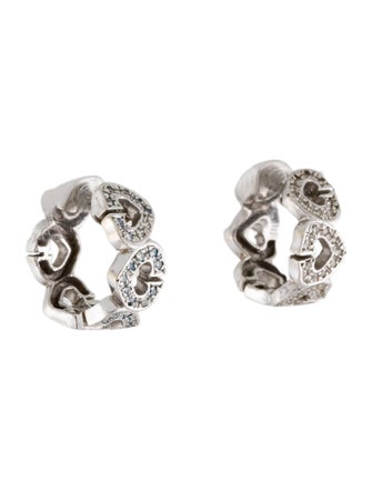 Earrings 14K Diamond Huggie Earrings