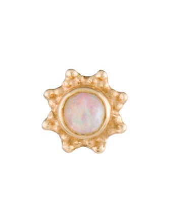 Earrings 14K Opal Single Stud Earring