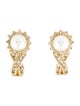 Earrings 14K Pearl & Diamond Drop Earrings