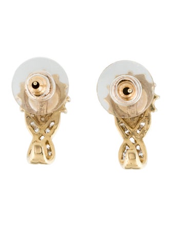Earrings 14K Pearl & Diamond Drop Earrings
