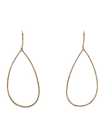 Earrings 14K Diamond Teardrop Earrings
