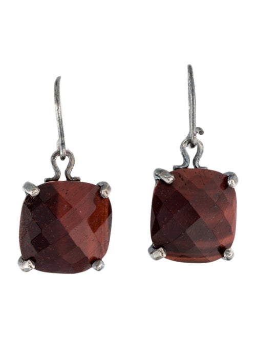 Bottega Veneta Tiger's Eye Quartz Drop Earrings