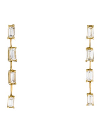 Earrings 18K Diamond Drop Earrings