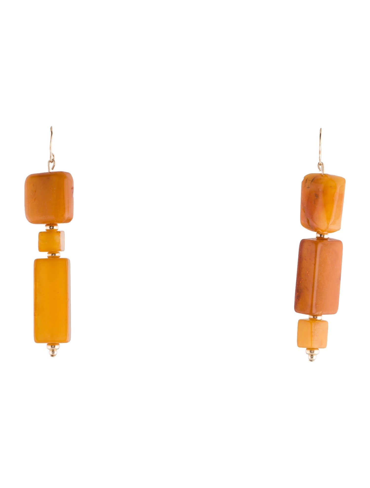Earrings 14K Amber Drop Earrings