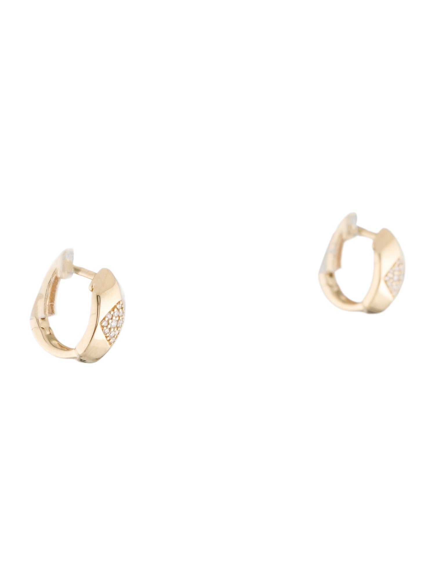 Earrings 14K Diamond Hoop