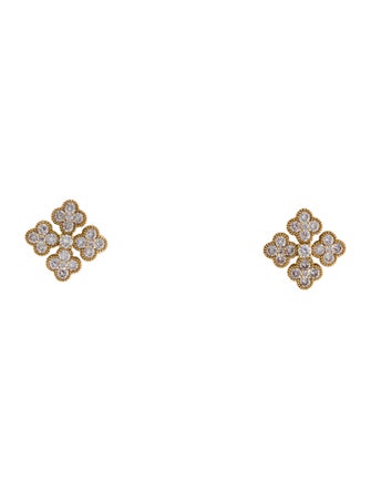 Earrings 18K 1.32ctw Diamond Pavé Stud Earrings
