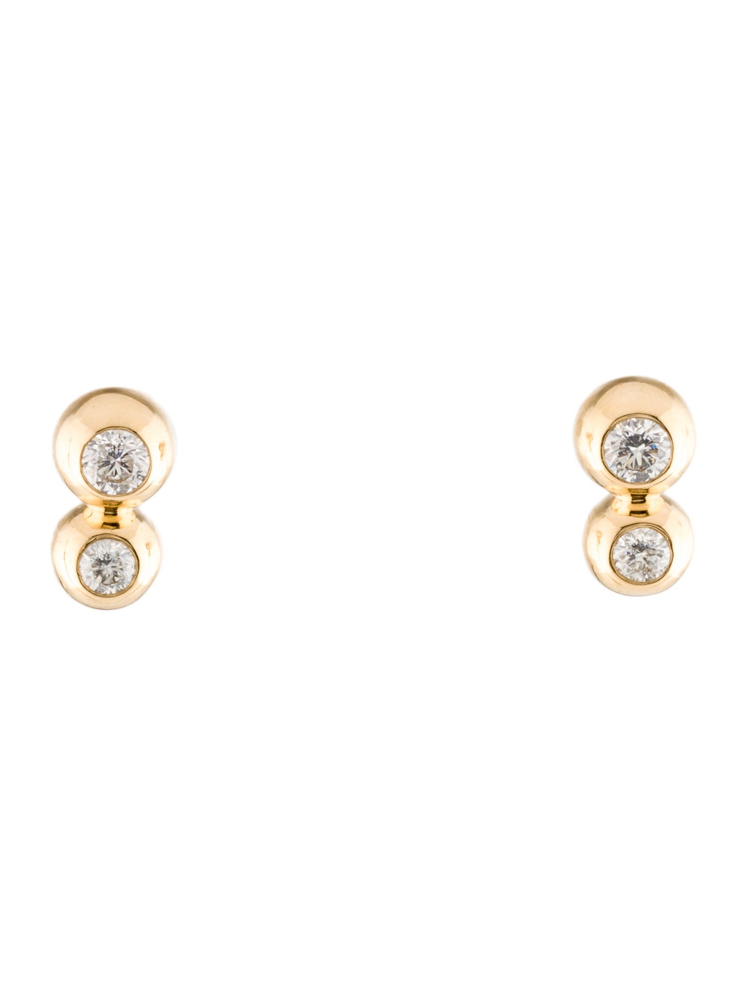 Earrings 18K Diamond Drop