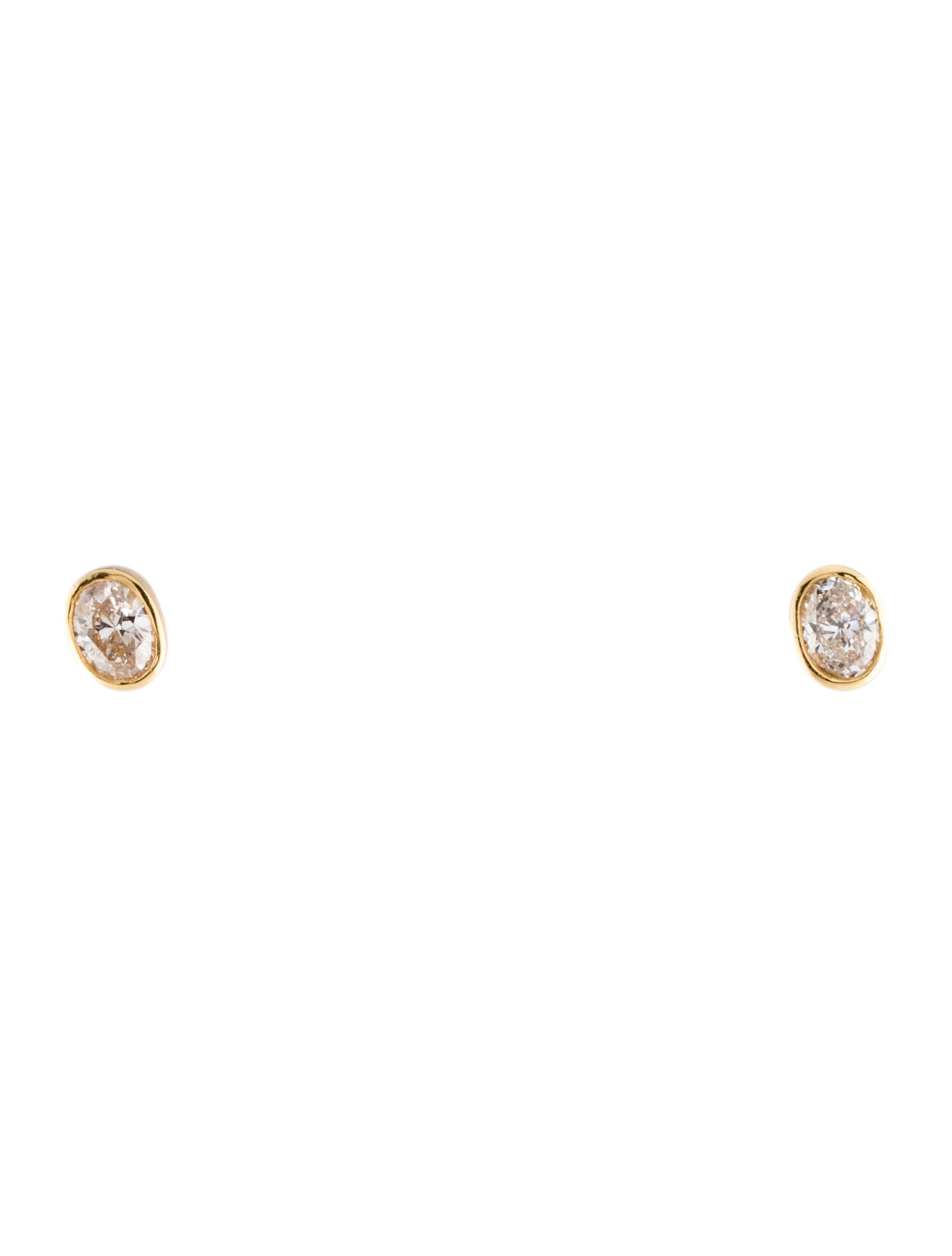 Earrings 18K 1.01ctw Diamond Studs