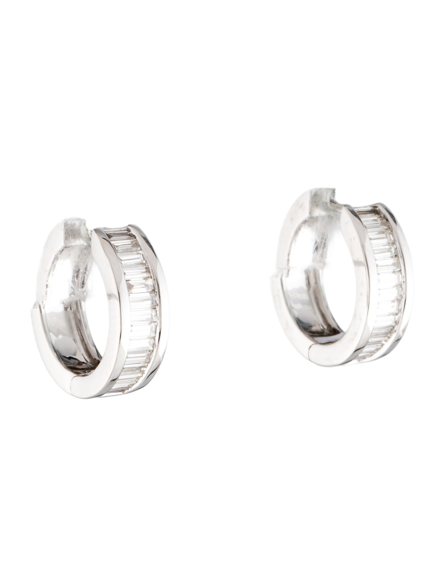 Earrings 18K Diamond Huggie Earrings