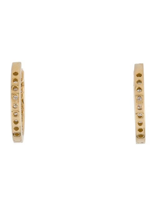 Earrings ARYA 14K Diamond Inside-Out Hoop Earrings