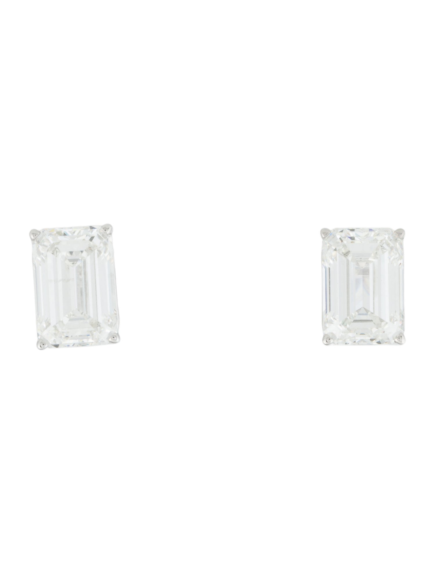 Earrings 14K 6.09ctw Lab-Grown Diamond Solitaire Stud