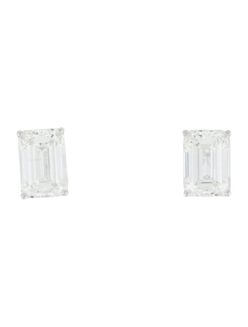 Earrings 14K 6.09ctw Lab-Grown Diamond Solitaire Stud Earrings