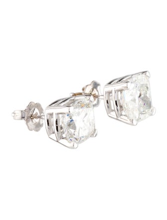 Earrings 14K 5.06ctw Lab-Grown Diamond Solitaire Stud Earrings