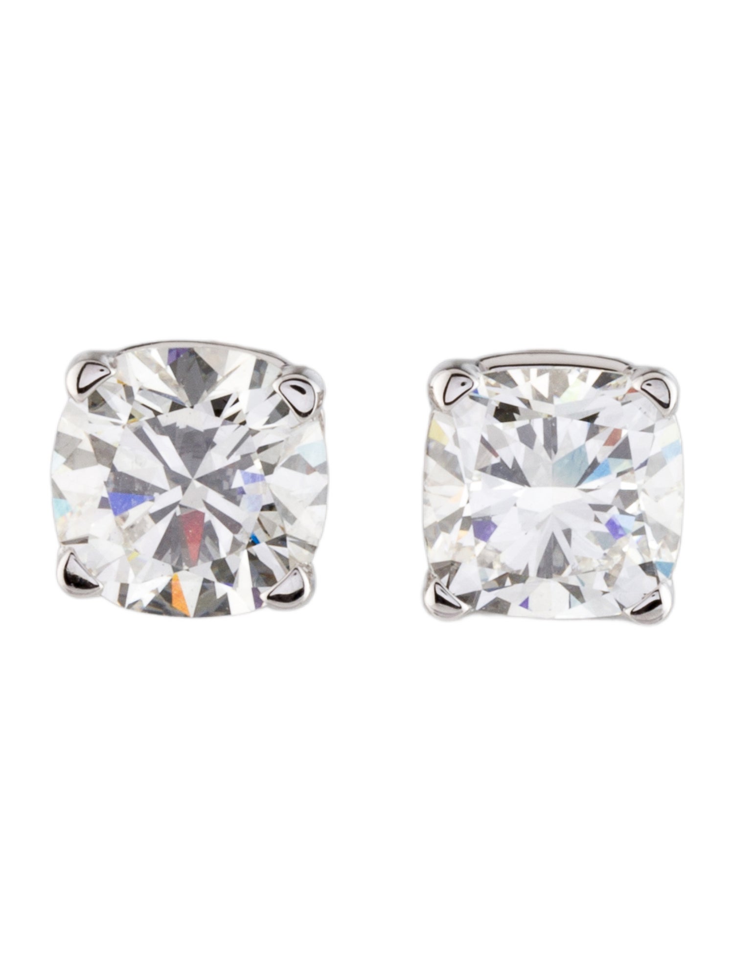 Earrings 14K 4.88ctw Lab-Grown Diamond Solitaire Stud