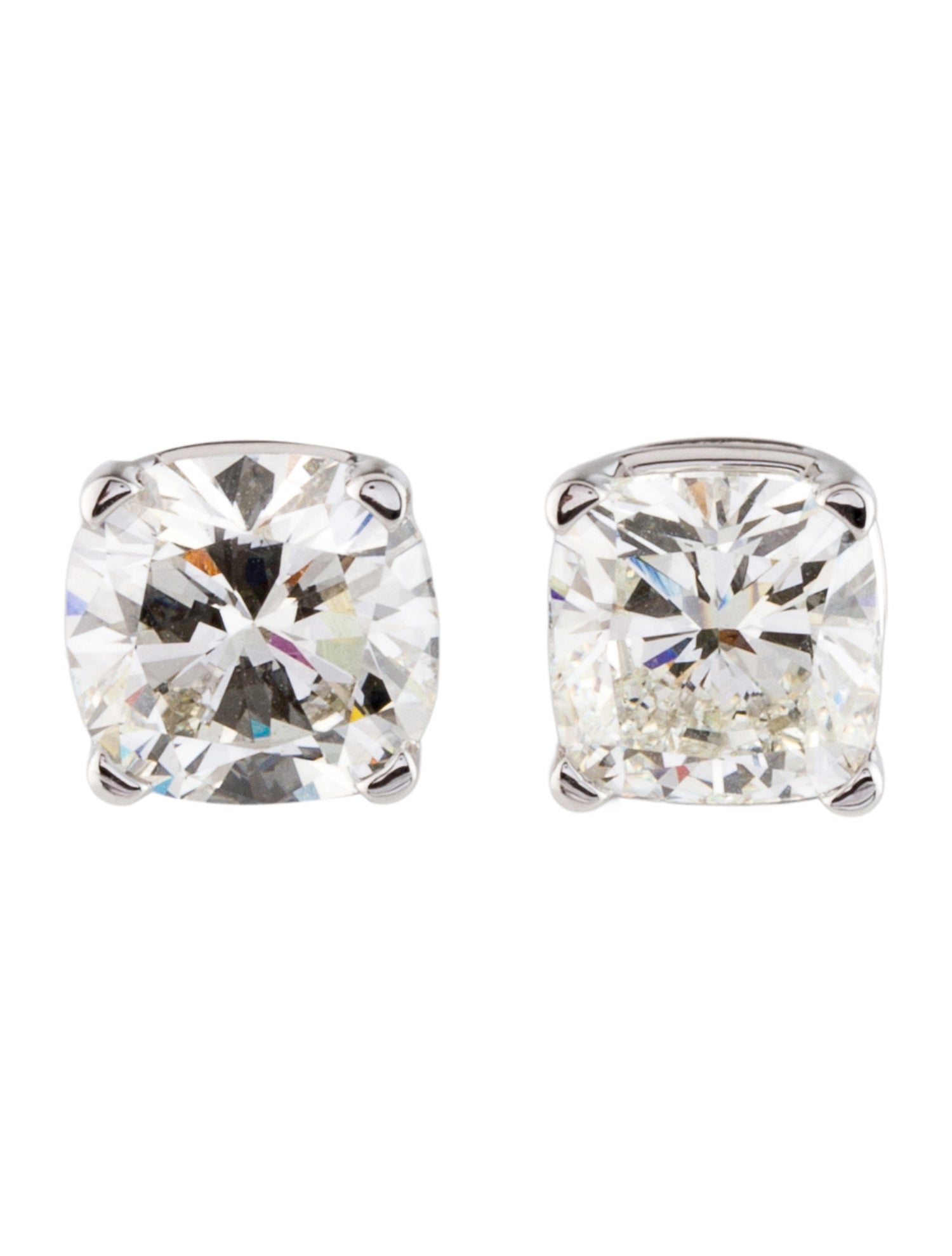 Earrings 14K 5.21ctw Lab-Grown Diamond Solitaire Stud