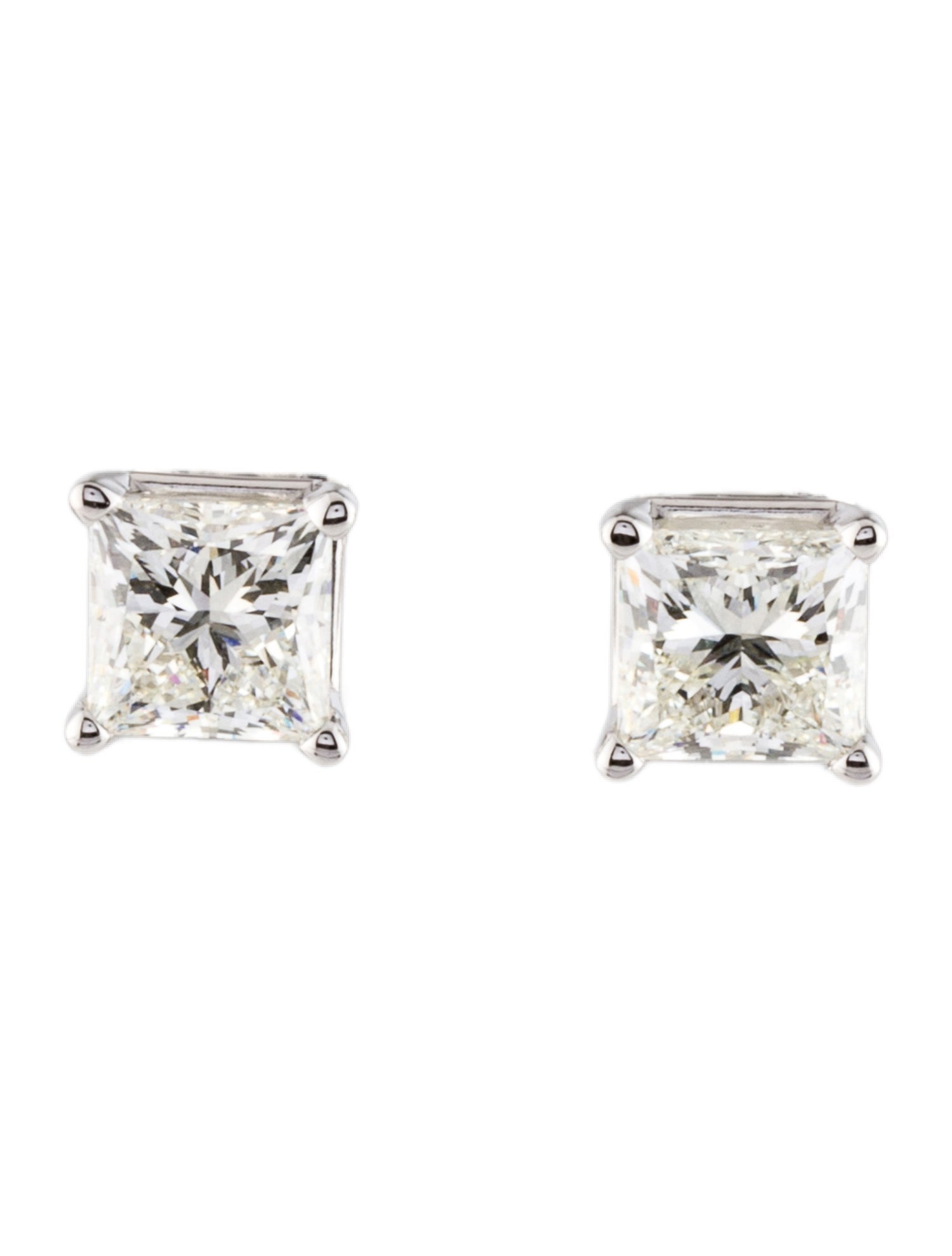 Earrings 14K 2.87ctw Lab-Grown Diamond Solitaire Stud