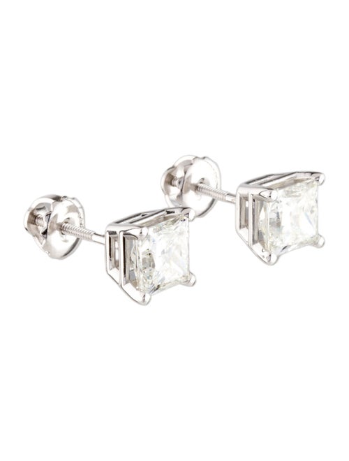 Earrings 14K 2.87ctw Lab-Grown Diamond Solitaire Stud Earrings