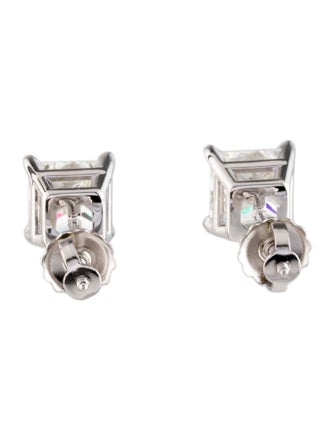 Earrings 14K 2.87ctw Lab-Grown Diamond Solitaire Stud Earrings