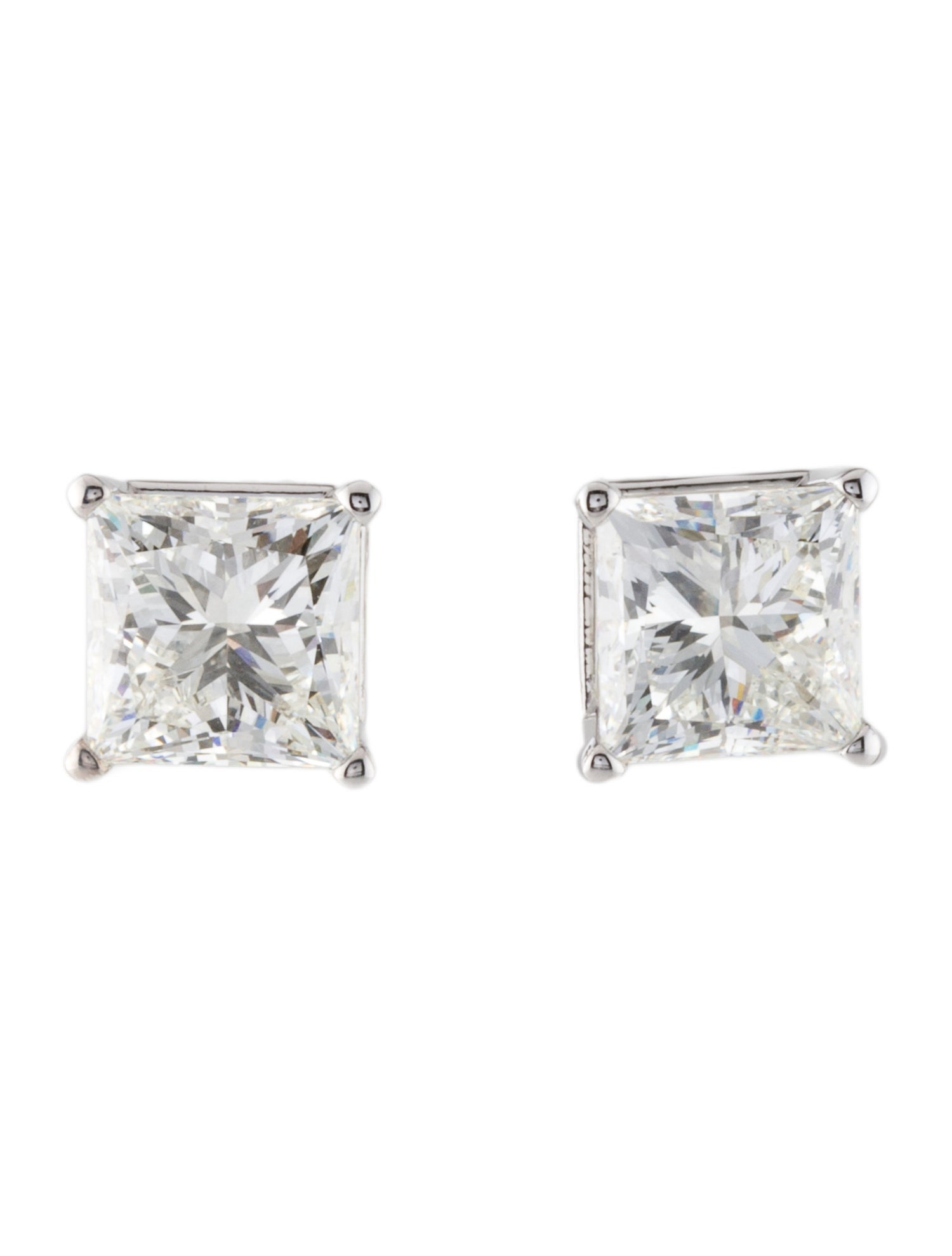 Earrings 14K 7.07ctw Lab-Grown Diamond Solitaire Stud