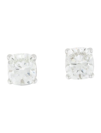Earrings 14K 5.10ctw Lab-Grown Diamond Solitaire Stud Earrings
