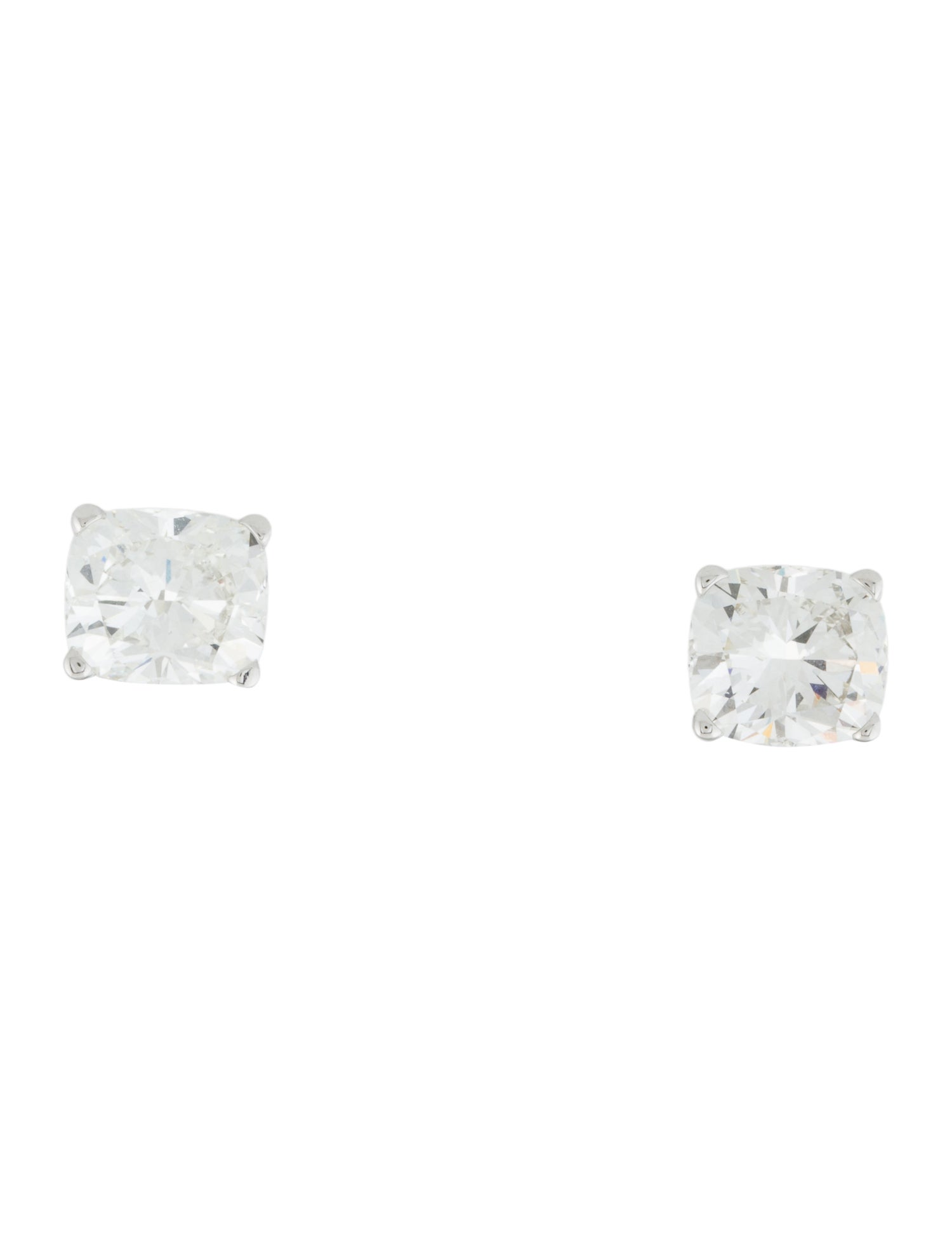 Earrings 14K 5.07ctw Lab-Grown Diamond Solitaire Stud Earrings