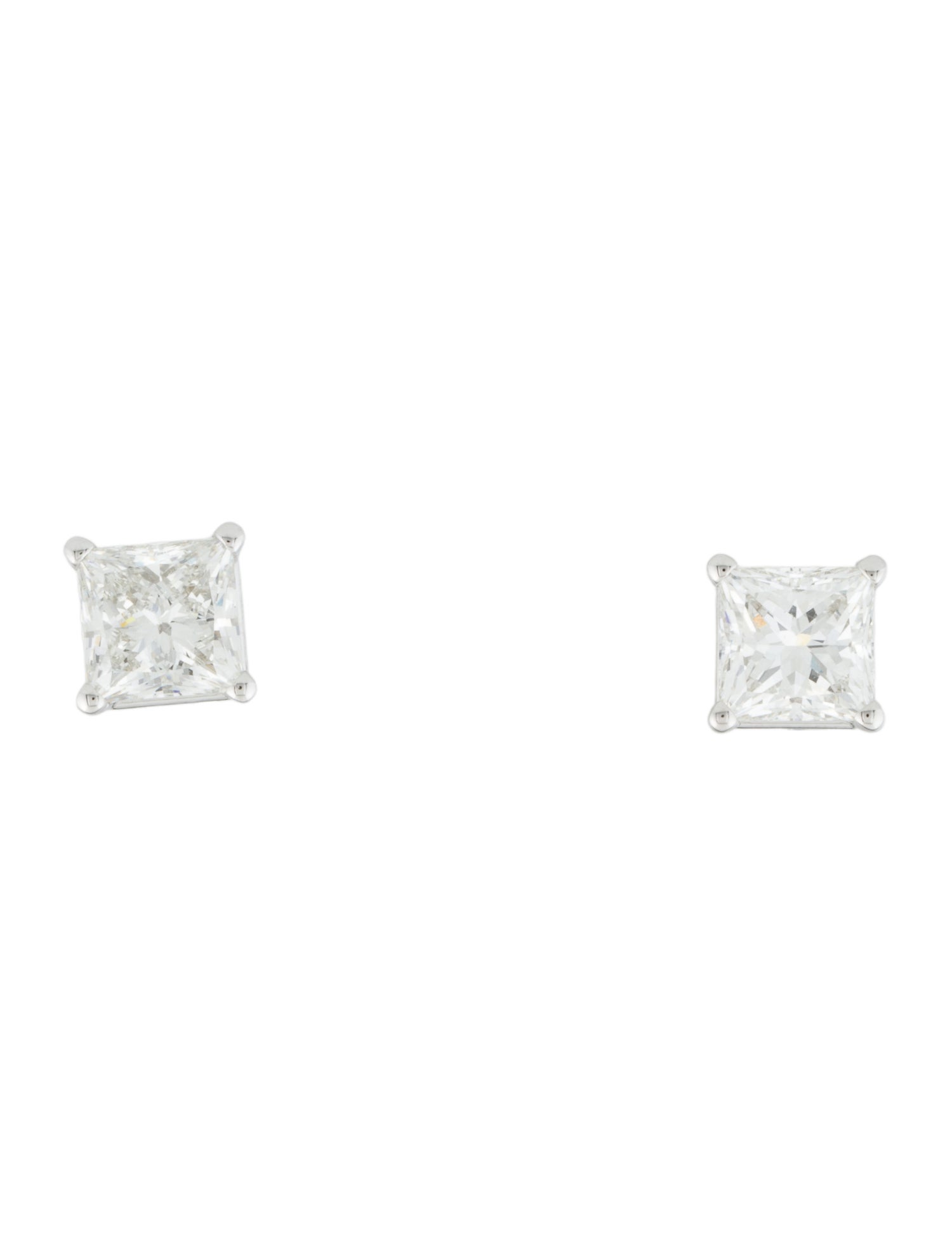 Earrings 14K 3.56ctw Lab-Grown Diamond Solitaire Stud