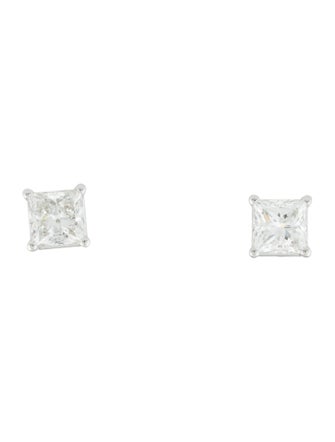 Earrings 14K 3.56ctw Lab-Grown Diamond Solitaire Stud Earrings