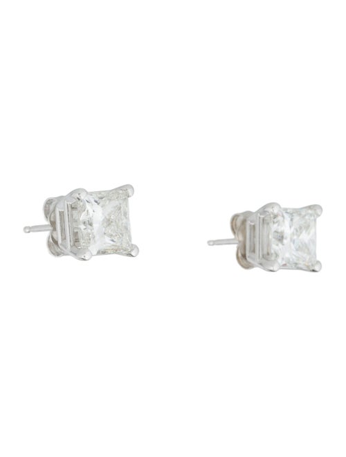 Earrings 14K 3.56ctw Lab-Grown Diamond Solitaire Stud Earrings