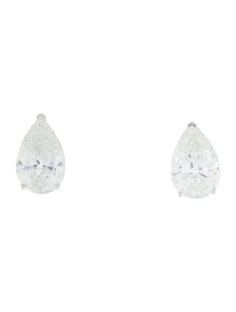 Earrings 14K 7.02ctw Lab-Grown Diamond Solitaire Stud Earrings