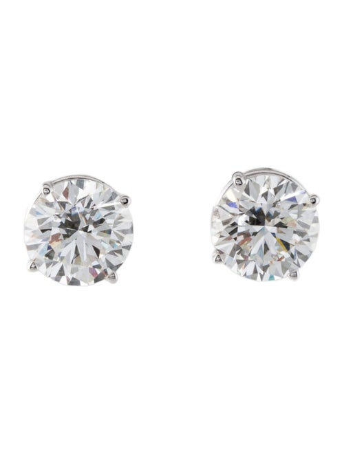 Earrings 14K 3.83ctw Lab-Grown Diamond Solitaire Stud Earrings