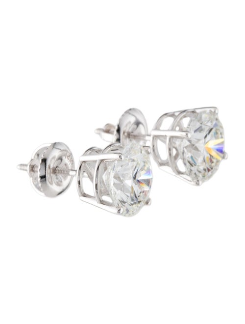 Earrings 14K 3.83ctw Lab-Grown Diamond Solitaire Stud Earrings