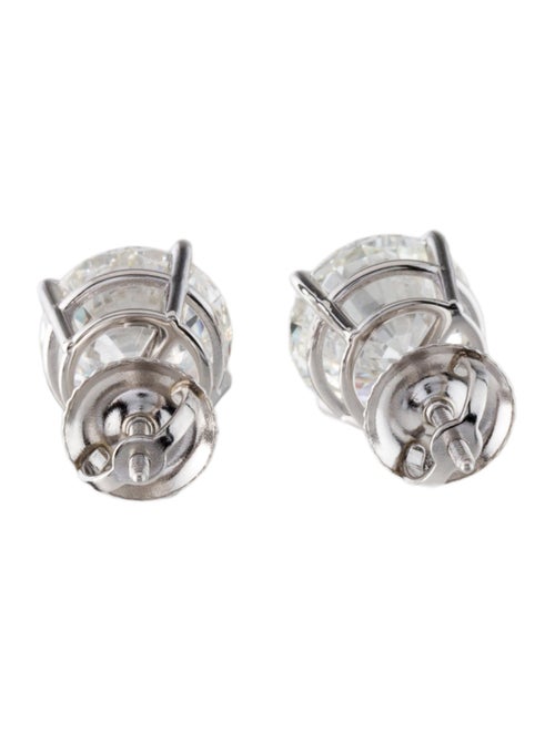 Earrings 14K 3.83ctw Lab-Grown Diamond Solitaire Stud Earrings