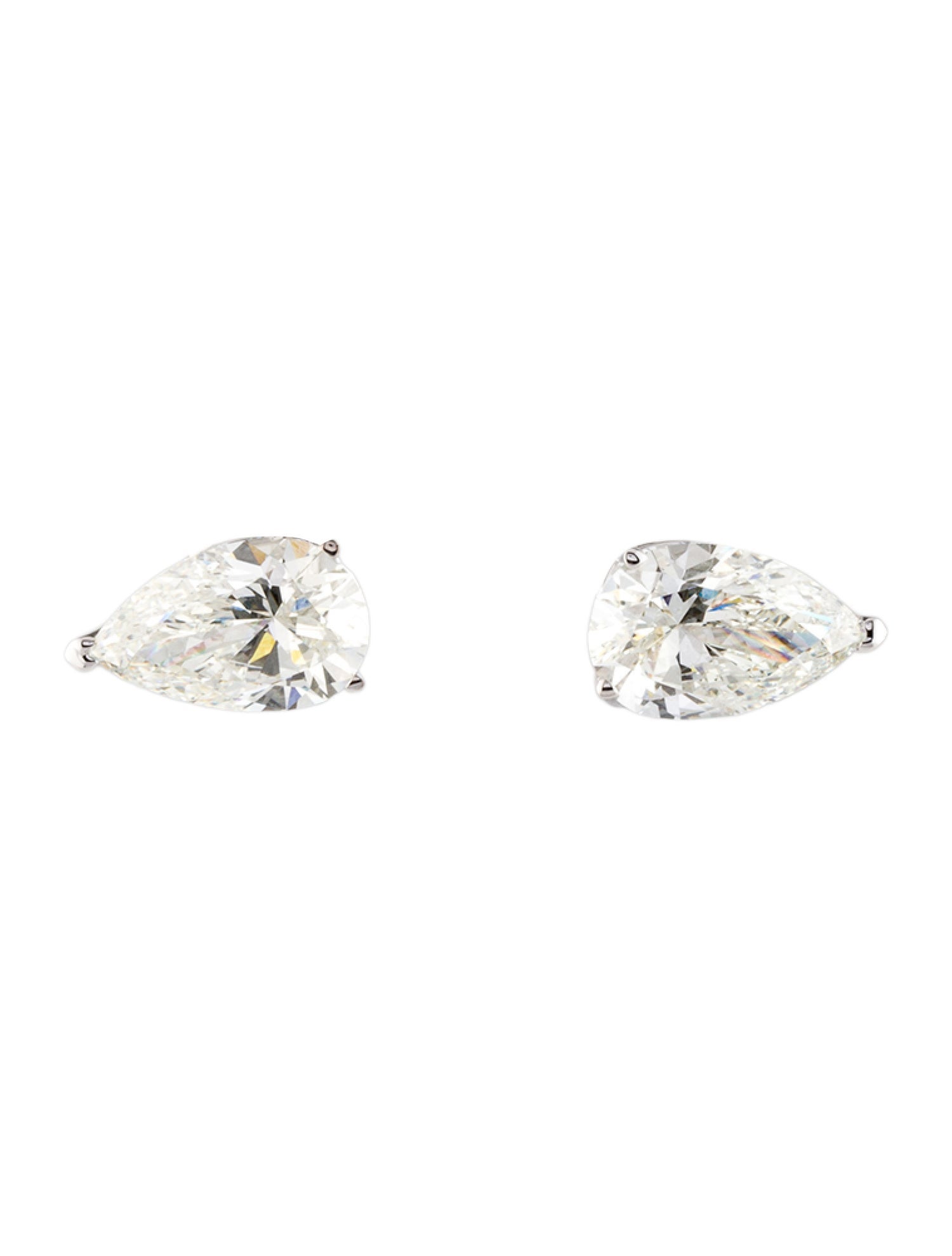 Earrings 14K 3.18ctw Lab-Grown Diamond Solitaire Stud