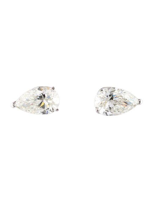 Earrings 14K 3.18ctw Lab-Grown Diamond Solitaire Stud Earrings
