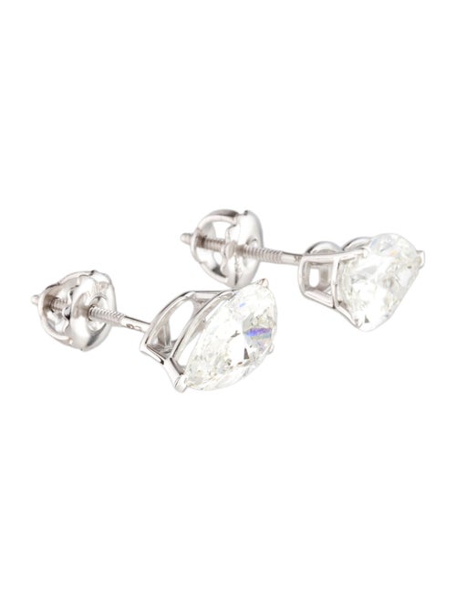 Earrings 14K 3.18ctw Lab-Grown Diamond Solitaire Stud Earrings