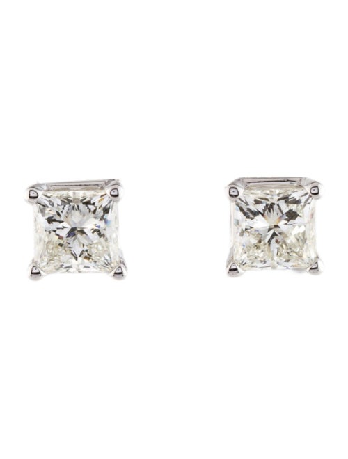 Earrings 14K 1.83ctw Lab-Grown Diamond Solitaire Stud Earrings