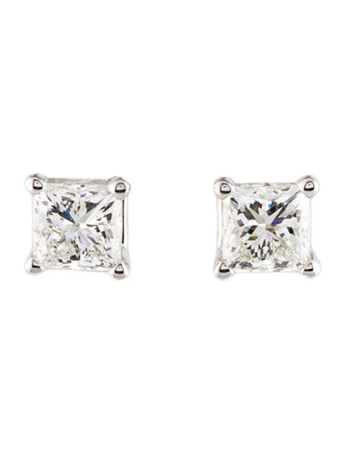 Earrings 14K 1.77ctw Lab-Grown Diamond Solitaire Stud Earrings