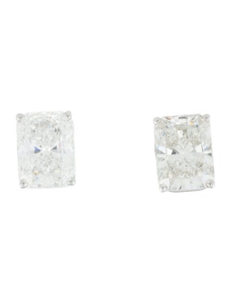 Earrings 14K 2.89ctw Lab-Grown Diamond Solitaire Stud Earrings