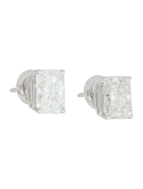 Earrings 14K 2.89ctw Lab-Grown Diamond Solitaire Stud Earrings