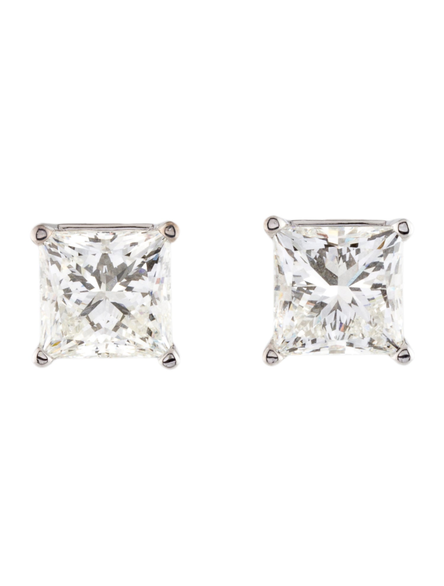 Earrings 14K 6.40ctw Lab-Grown Diamond Solitaire Stud