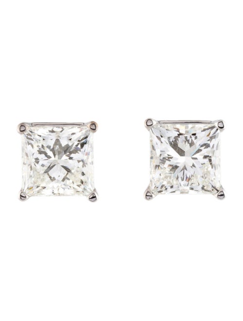 Earrings 14K 6.40ctw Lab-Grown Diamond Solitaire Stud Earrings