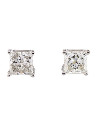 Earrings 14K 1.58ctw Lab-Grown Diamond Solitaire Stud Earrings