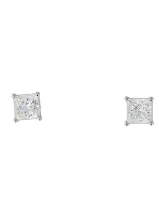 Earrings 14K 2.79ctw Lab-Grown Diamond Solitaire Stud Earrings