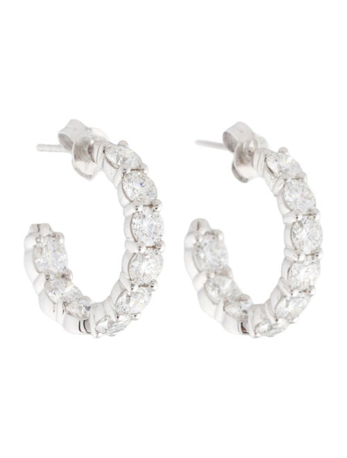 Earrings 14K 5.0ctw Inside-Out Hoop Earrings