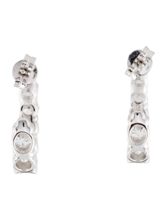 Earrings 14K 5.0ctw Inside-Out Hoop Earrings