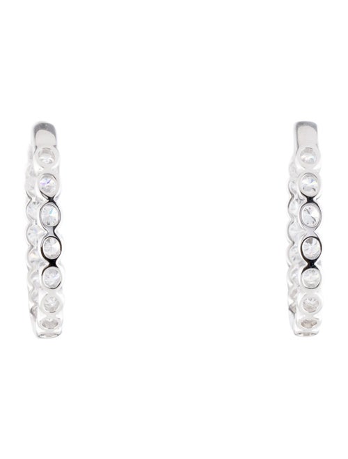 Earrings 14K 3.18ctw Lab-Grown Diamond Inside-Out Hoop Earrings