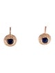 Earrings 14K 1.30ctw Kyanite & Diamond Drop Earrings