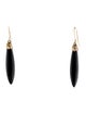 Earrings 14K Onyx Bead Drop Earrings
