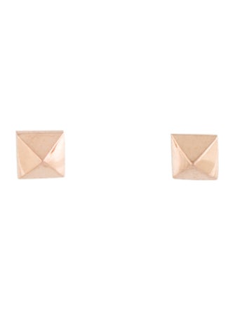Earrings  14K Pyramid Stud Earrings