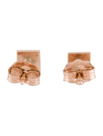 Earrings 14K Pyramid Stud Earrings